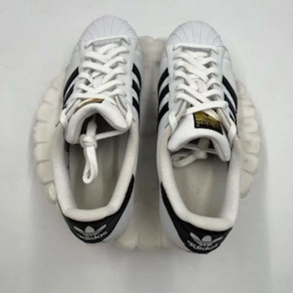 Adidas Superstar White Black Gold Shell Toe Low Top Sneakers Mens 11 Shoes